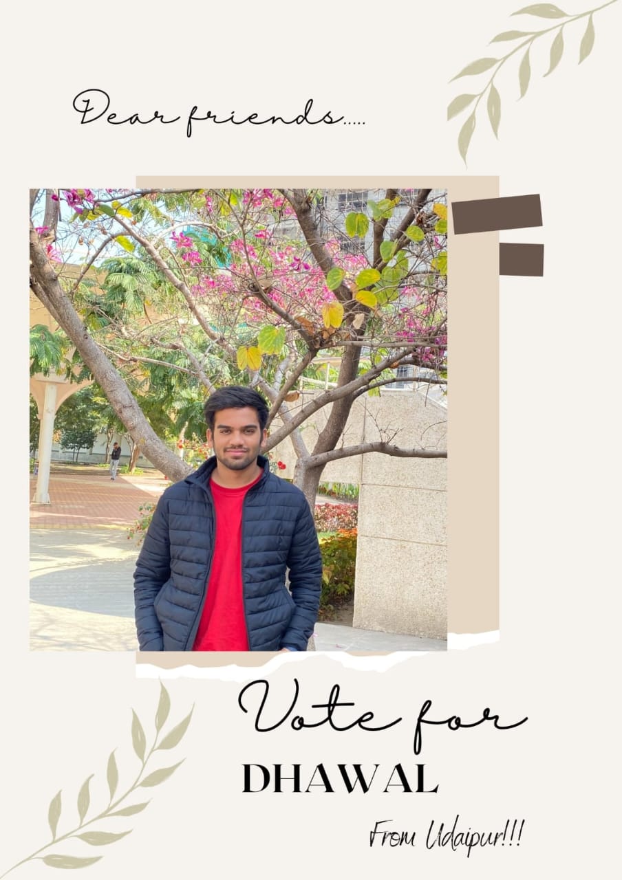 Dhawal's election poster